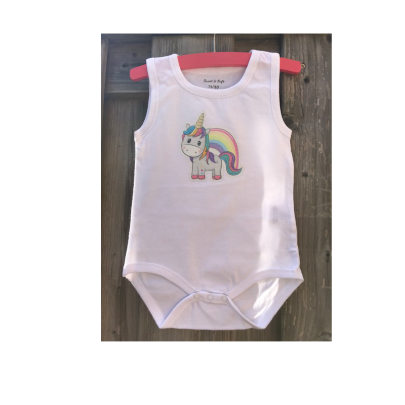 rompertje glitter eenhoorn/unicorn